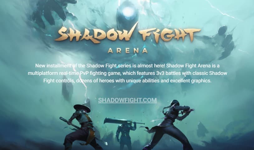 пример игрового оффера - игра Shadow Fight Arena